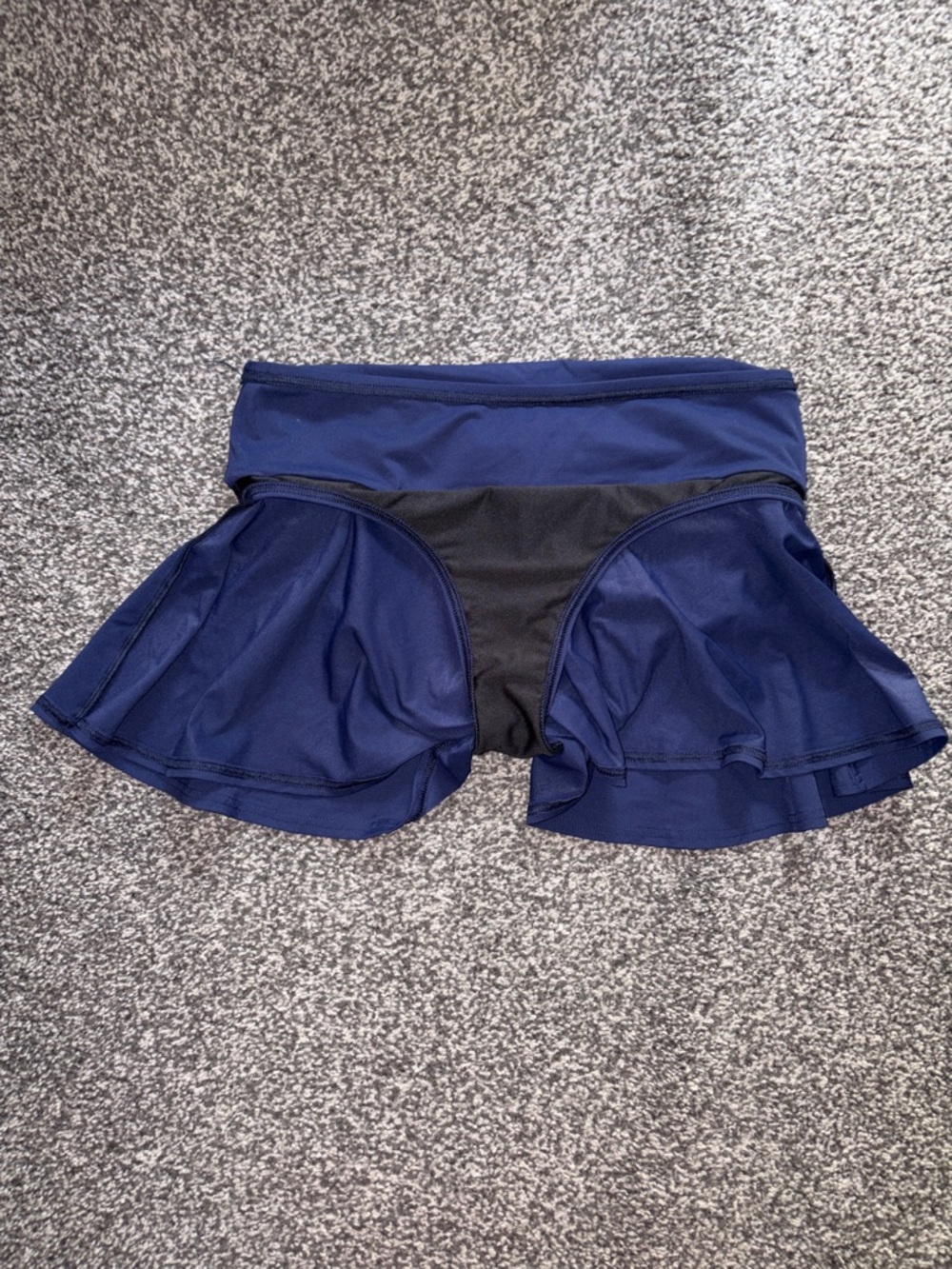 Land’s End Swim Skirt Bikini Bottom Low Rise Navy Size 6/Small - Picture 8 of 11